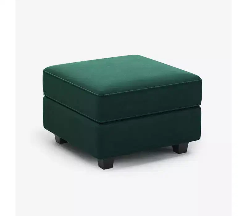 Modular Velvet Ottoman with Storage and Adjustable Armrest/Backrest