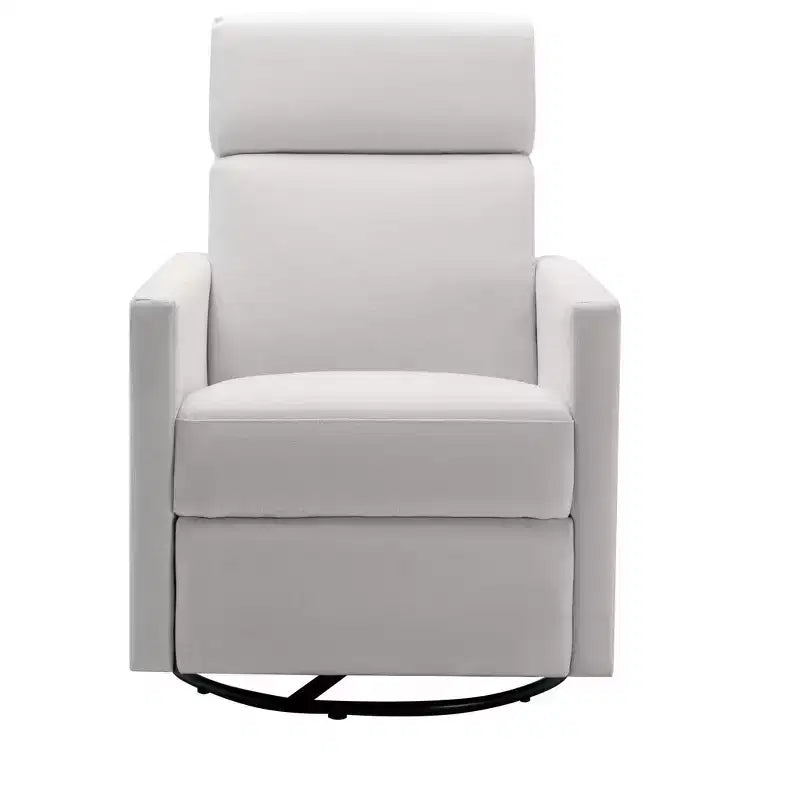 Modern Upholstered Glider Swivel Recliner Chair for Bedroom and Nursery