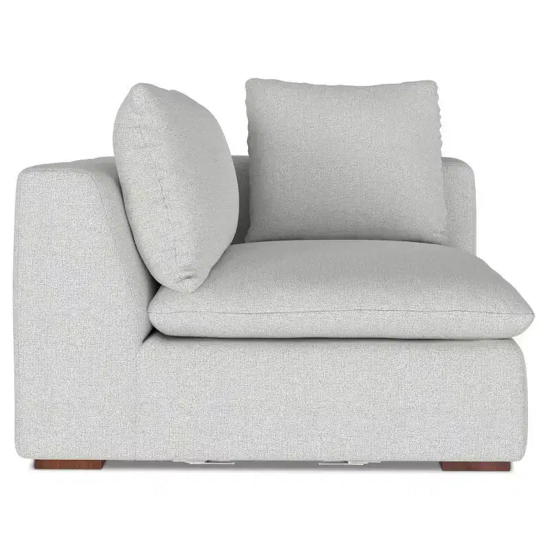 3-Seater Modular Sofa, Cloud Gray, 124.6" Wide