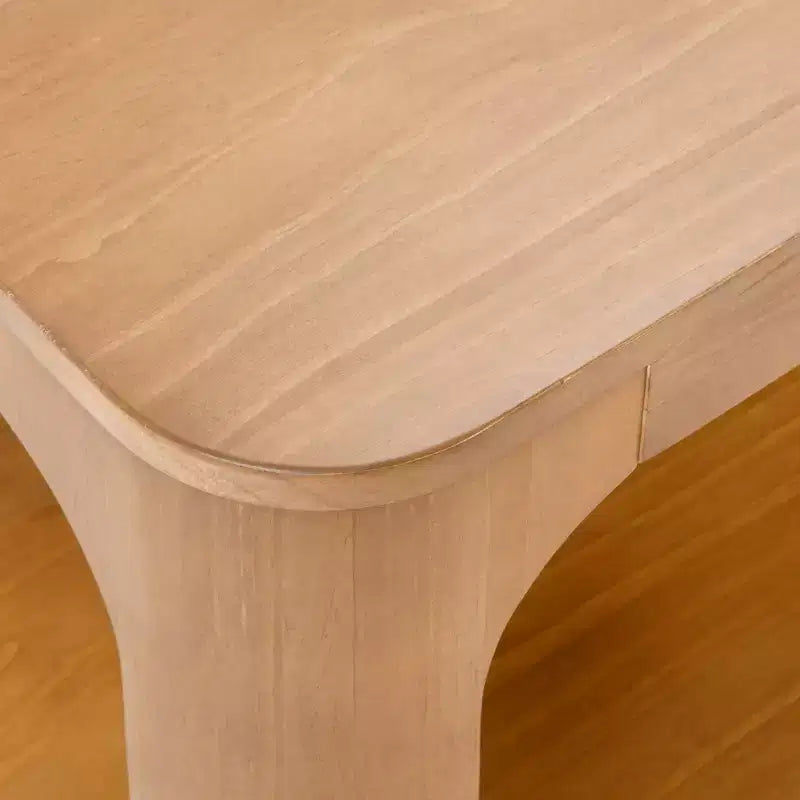 Rectangular Side Table with Bottom Shelf, Slim Design for Living Room
