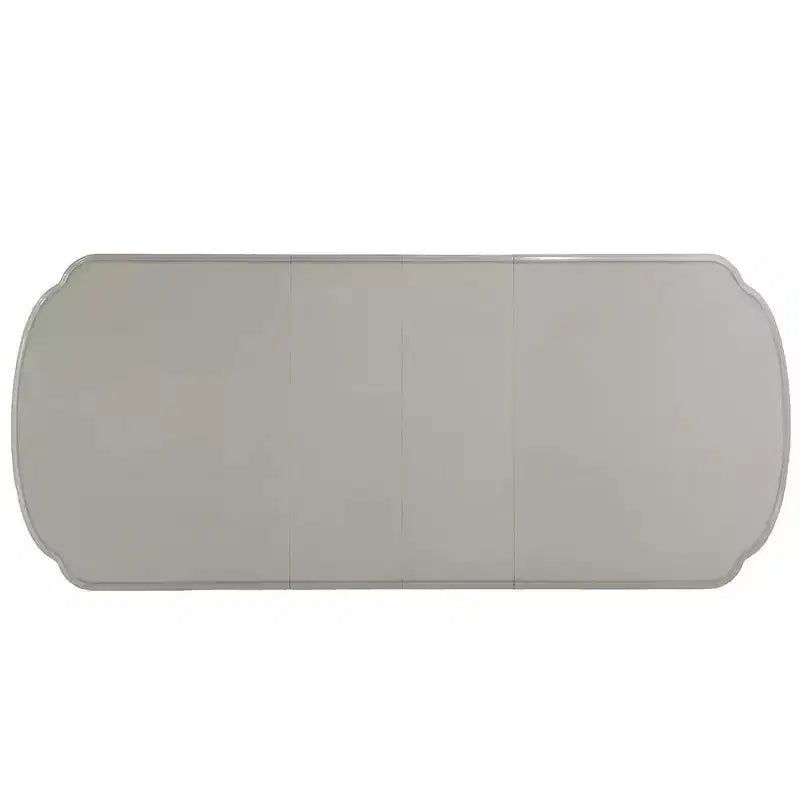 Large Rectangular Dining Table, Bone White Finish, Seats 8