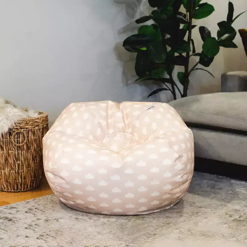 Classic Bean Bag Chair for Kids, Durable Stain-Resistant Fabric