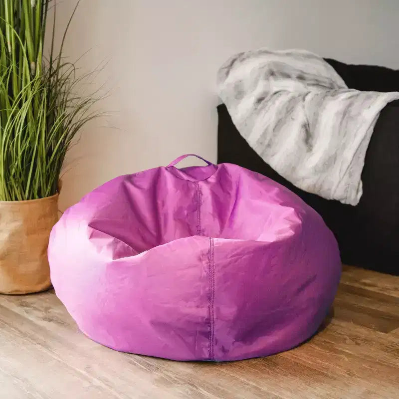 Classic Bean Bag Chair for Kids, Durable Stain-Resistant Fabric