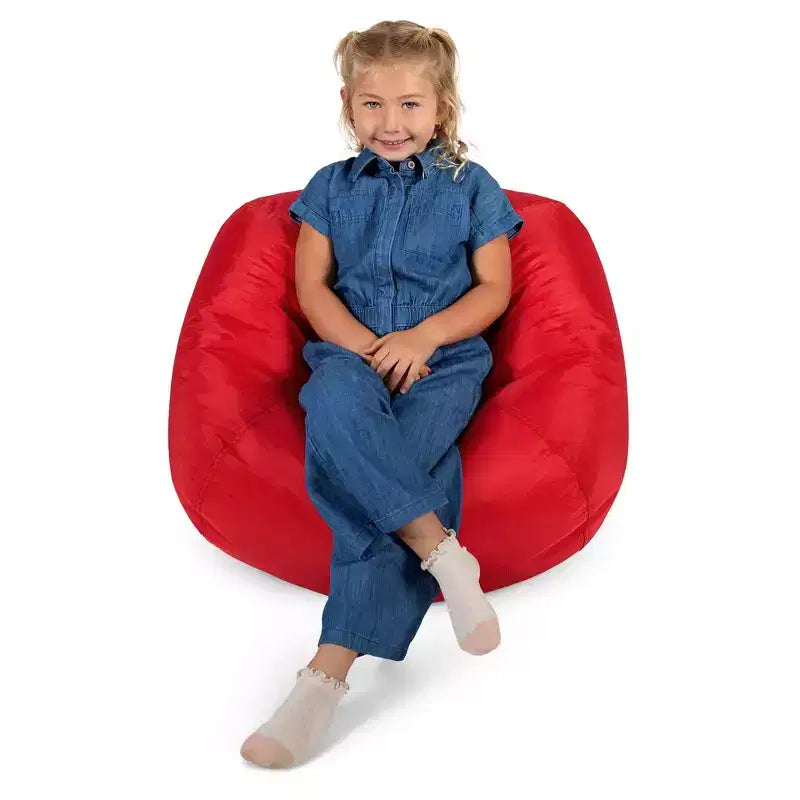 Classic Bean Bag Chair for Kids, Durable Stain-Resistant Fabric