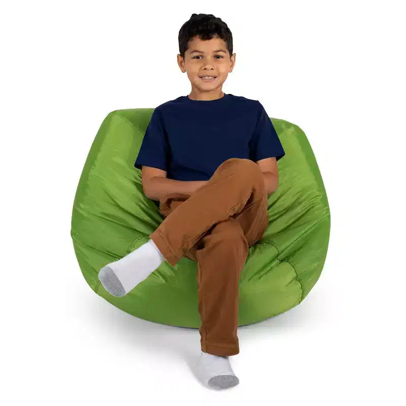 Classic Bean Bag Chair for Kids, Durable Stain-Resistant Fabric