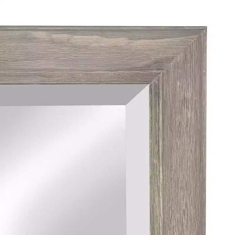 36 x 18 Pub Mirror with Metal Hooks, Distressed Finish