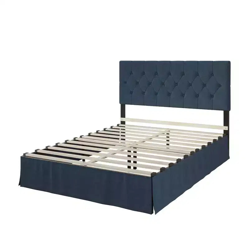 Upholstered Tufted Platform Bed, Full Size