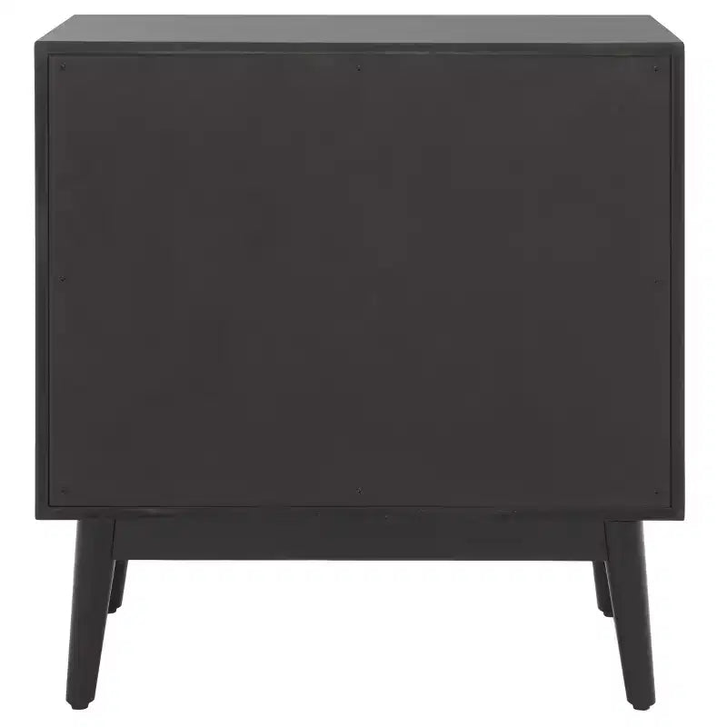 2-Drawer 1-Shelf Chest, White Washed Finish with Antique Gold Details