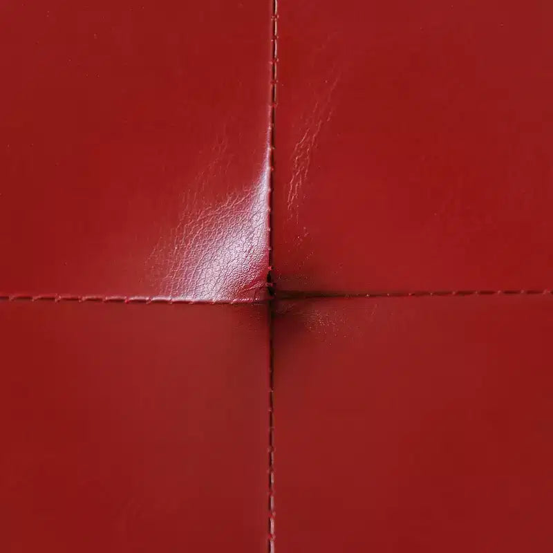 51" Faux Leather Rectangular Tufted Storage Ottoman, 330 lbs Capacity