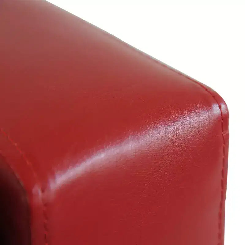 51" Faux Leather Rectangular Tufted Storage Ottoman, 330 lbs Capacity